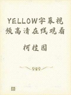 YELLOW字幕视频高清在线观看