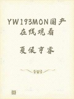 YW193MON国产在线观看