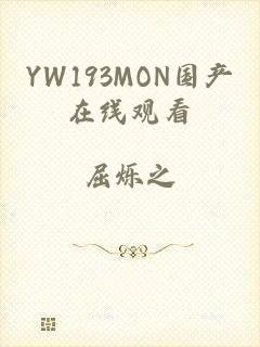YW193MON国产在线观看