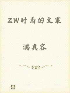 ZW时看的文案