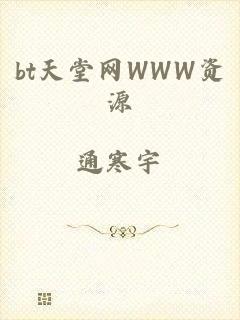 bt天堂网WWW资源