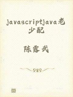 javascriptjava老少配