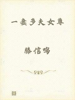 一妻多夫女尊