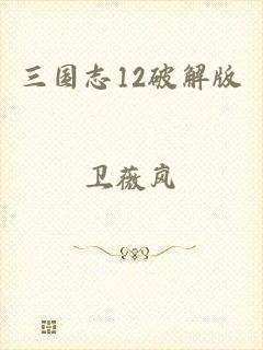 三国志12破解版