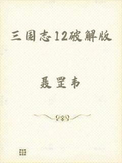 三国志12破解版
