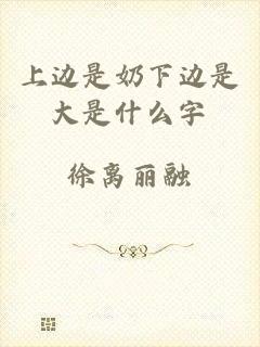 上边是奶下边是大是什么字