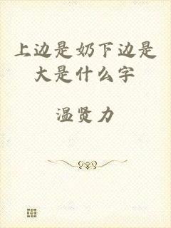 上边是奶下边是大是什么字