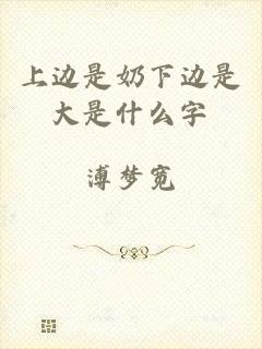 上边是奶下边是大是什么字
