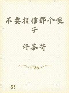 不要相信那个傻子