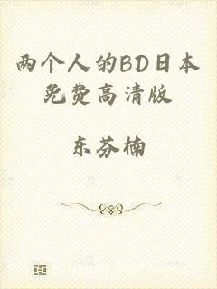 两个人的BD日本免费高清版