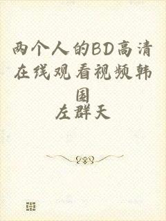 两个人的BD高清在线观看视频韩国