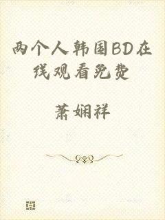 两个人韩国BD在线观看免费