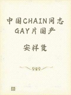 中国CHAIN同志GAY片国产