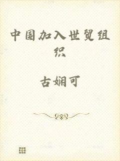 中国加入世贸组织