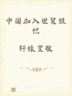中国加入世贸组织