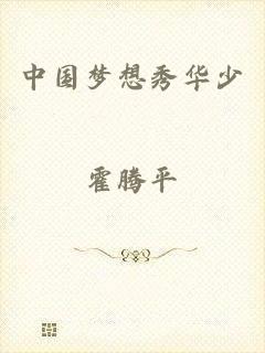 中国梦想秀华少