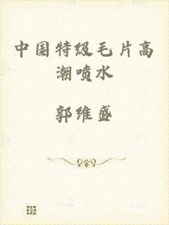 中国特级毛片高潮喷水