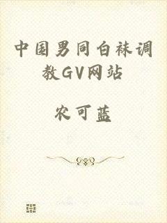 中国男同白袜调教GV网站