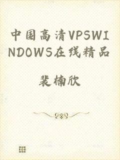 中国高清VPSWINDOWS在线精品