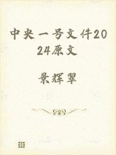 中央一号文件2024原文
