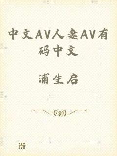 中文AV人妻AV有码中文