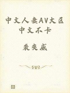 中文人妻AV大区中文不卡