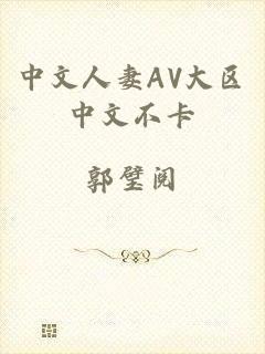 中文人妻AV大区中文不卡