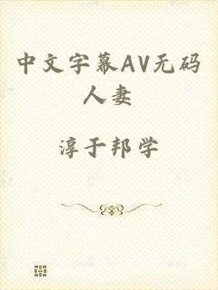 中文字幕AV无码人妻