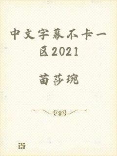 中文字幕不卡一区2021