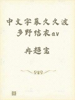中文字幕久久波多野结衣av
