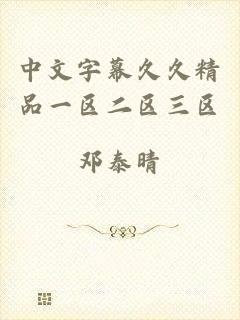 中文字幕久久精品一区二区三区