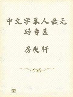 中文字幕人妻无码专区
