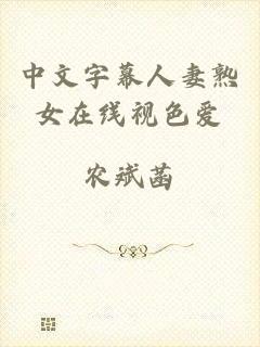 中文字幕人妻熟女在线视色爱