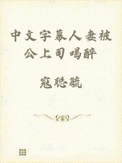 中文字幕人妻被公上司喝醉