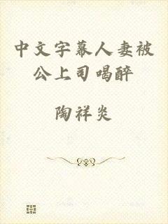 中文字幕人妻被公上司喝醉