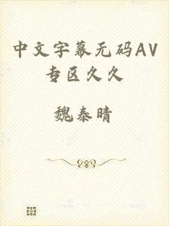 中文字幕无码AV专区久久