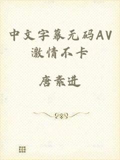 中文字幕无码AV激情不卡