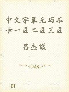 中文字幕无码不卡一区二区三区