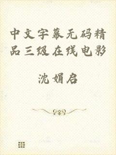 中文字幕无码精品三级在线电影