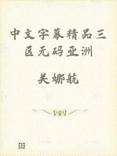中文字幕精品三区无码亚洲