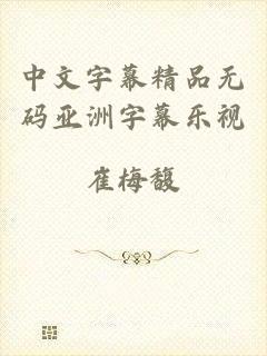 中文字幕精品无码亚洲字幕乐视