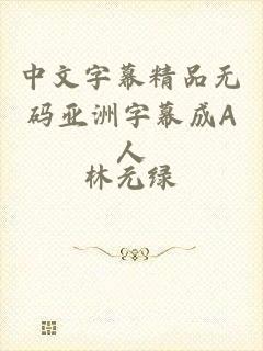 中文字幕精品无码亚洲字幕成A人
