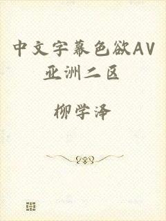 中文字幕色欲AV亚洲二区