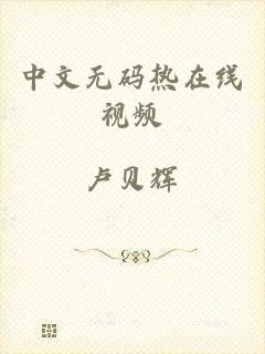 中文无码热在线视频