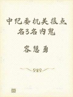 中纪委机关报点名3名内鬼
