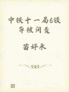 中铁十一局6领导被问责