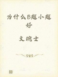 为什么B越小越好