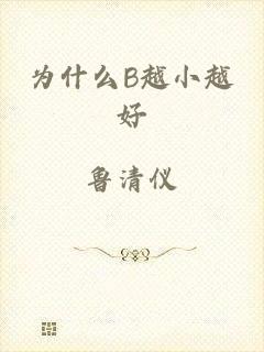 为什么B越小越好