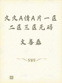 久久A情A片一区二区三区无码