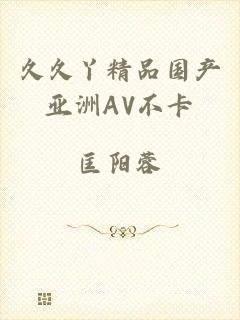 久久丫精品国产亚洲AV不卡